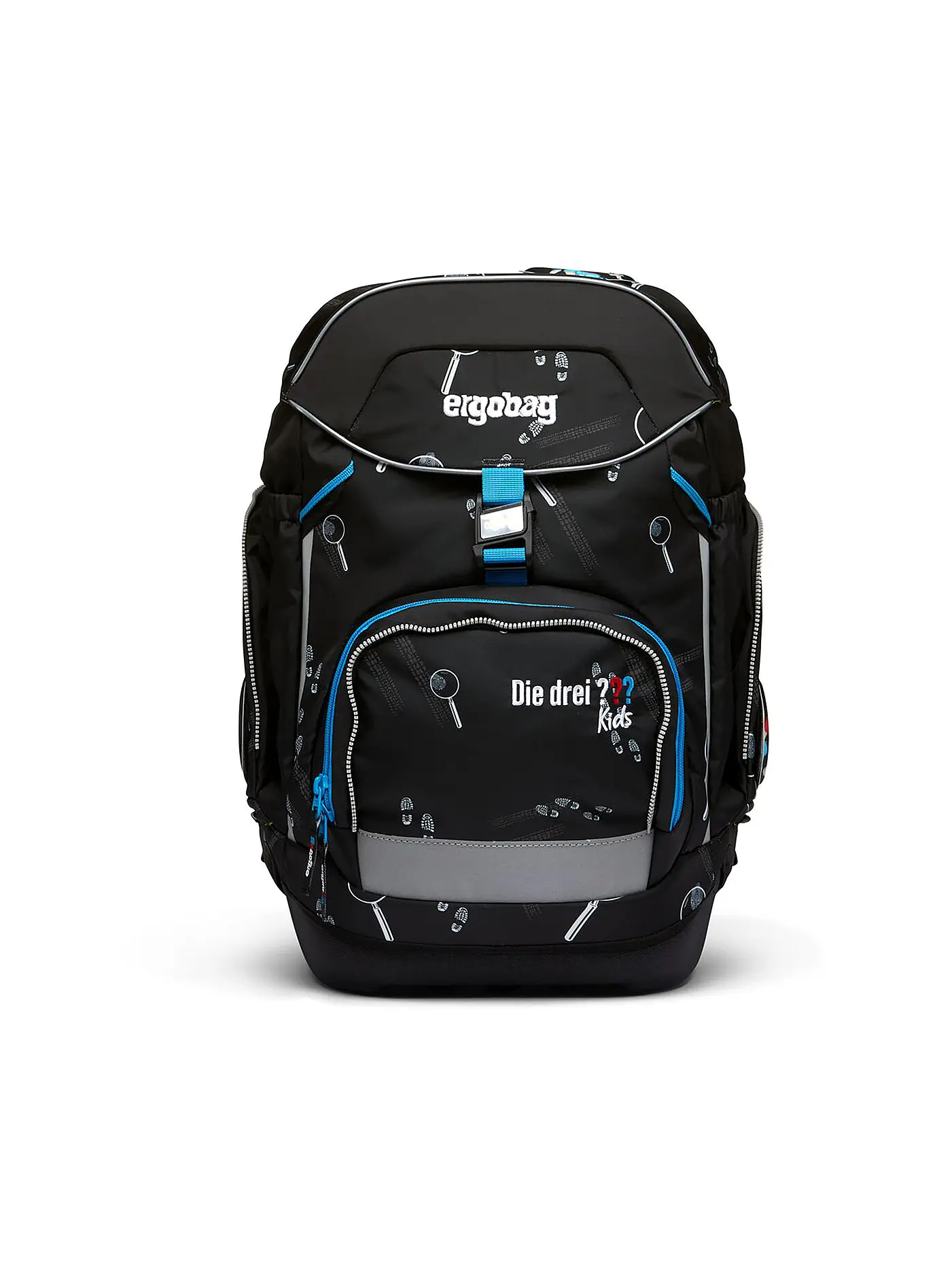 ERGOBAG | Schultaschen Set Pack 7tlg Baerdektiv - Die drei Fragezeichen | 